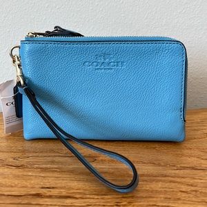 Light blue Coach double wallet